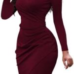 VESTIDO MIDI AJUSTADO SEXY PARA INVITADOS DE BODA