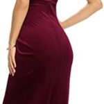 VESTIDO DE TERCIOPELO SIN MANGAS CON ABERTURA