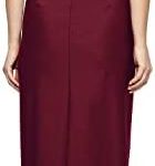 VESTIDO LARGO ADELGAZANTE CON FALDA DE VOLANTES COLOR VINO