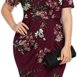VESTIDO BODYCON TALLA GRANDE CON ESCOTE PROFUNDO V