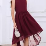 VESTIDO SEMIFORMAL ACAMPANADO DE GASA PARA NINAS