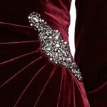 VESTIDO DE FIESTA CORTO DE TERCIOPELO DE TALLA GRANDE