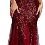 VESTIDO DE FIESTA LENTEJUELAS TUL SEXY CUELLO V SIN MANGAS