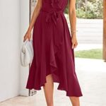 VESTIDO HERMOSO DE VERANO CON VOLANTES Y CINTURON