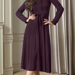 VESTIDO MIDI ELEGANTE CON BOLSILLOS