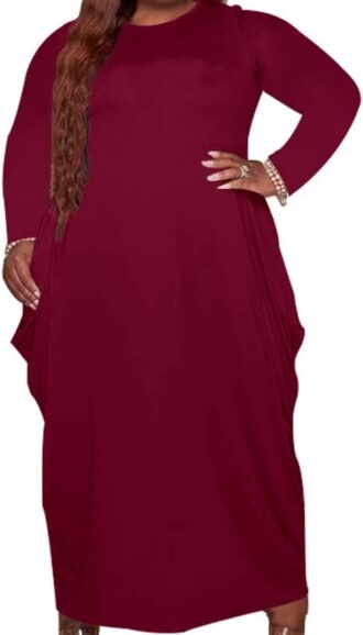 VESTIDO LARGO DE VERANO CON TIRANTES TALLA GRANDE COLOR VINO