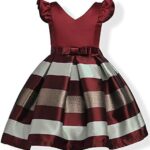 VESTIDO DE RAYAS PARA NINAS PARA FIESTA DE BODA