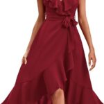 VESTIDO DE VERANO CON VOLANTES Y CINTURON
