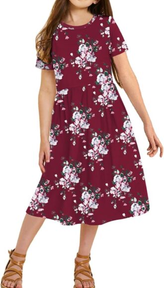 VESTIDO LARGO FLORAL PARA NINAS