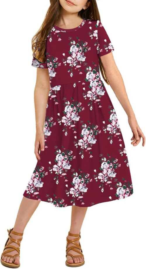 VESTIDO LARGO FLORAL PARA NINAS