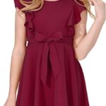 VESTIDO DE FIESTA CON VOLANTES PARA NINAS