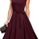 MODESTO VESTIDO INVITADA BODA GRADUACION DAMA HONOR COLOR VINO