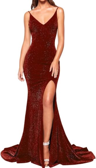 VESTIDO LARGO PERFECTO PARA LA NOCHE TIPO SIRENA