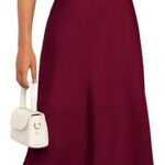 VESTIDO MIDI DE SATEN HOMBROS DESCUBIERTOS FRUNCIDO