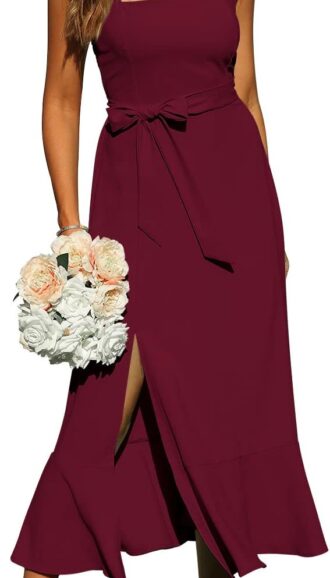 VESTIDO MIDI ELEGANTES PARA INVITADAS DE BODA