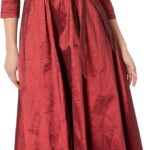 VESTIDO CON FALDA COMPLETA BOLSILLOS Y CINTURON DE CORBATA