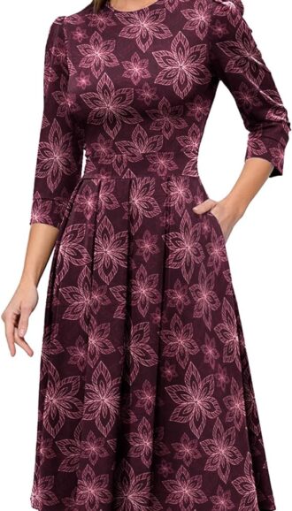 VESTIDO ELEGANTE DE NOCHE MIDI