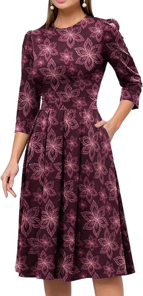 VESTIDO ELEGANTE DE NOCHE MIDI