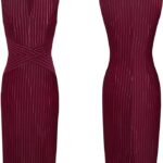VESTIDO DE TUBO AJUSTADO CON CREMALLERA FRONTAL