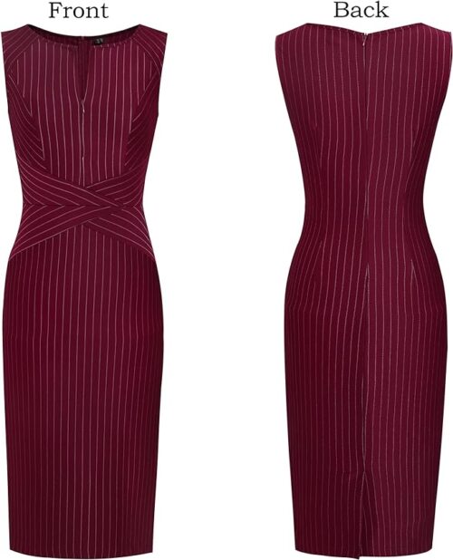 VESTIDO DE TUBO AJUSTADO CON CREMALLERA FRONTAL