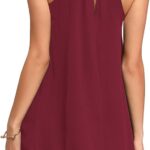 VESTIDO DE VERANO SIN MANGAS CUELLO HALTER CASUAL-2