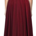 VESTIDO LARGO FORMAL NOCHE CUELLO V PROFUNDO